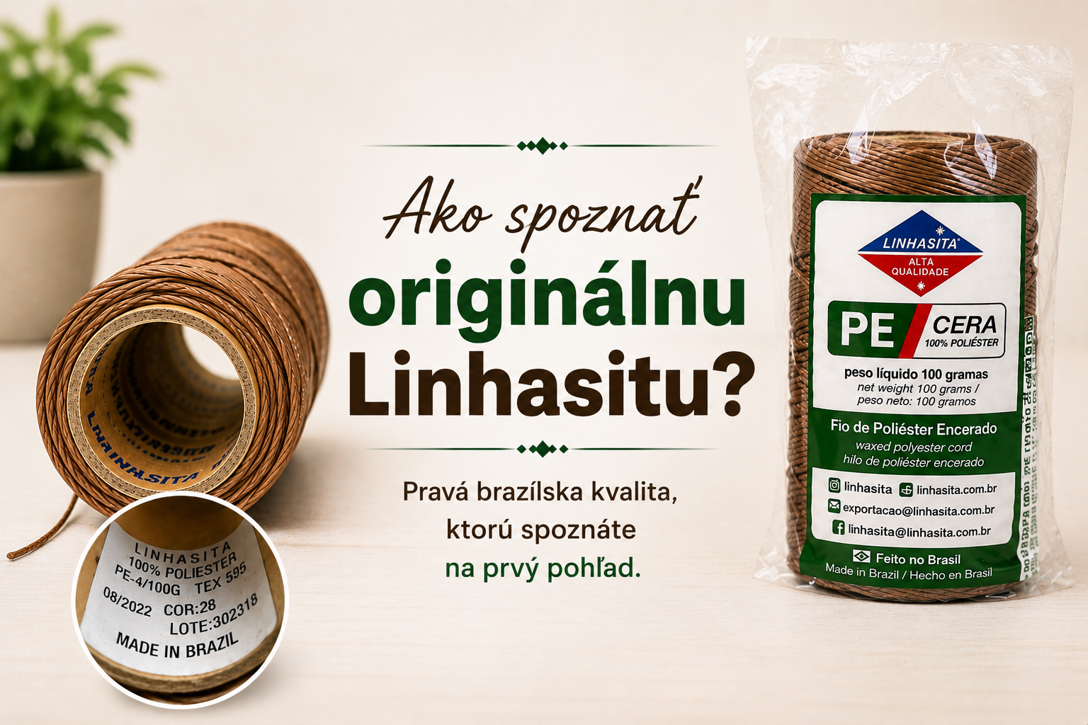 Ako spoznať originálnu Linhasitu? Pozor na napodobeniny voskovaných šnúrok