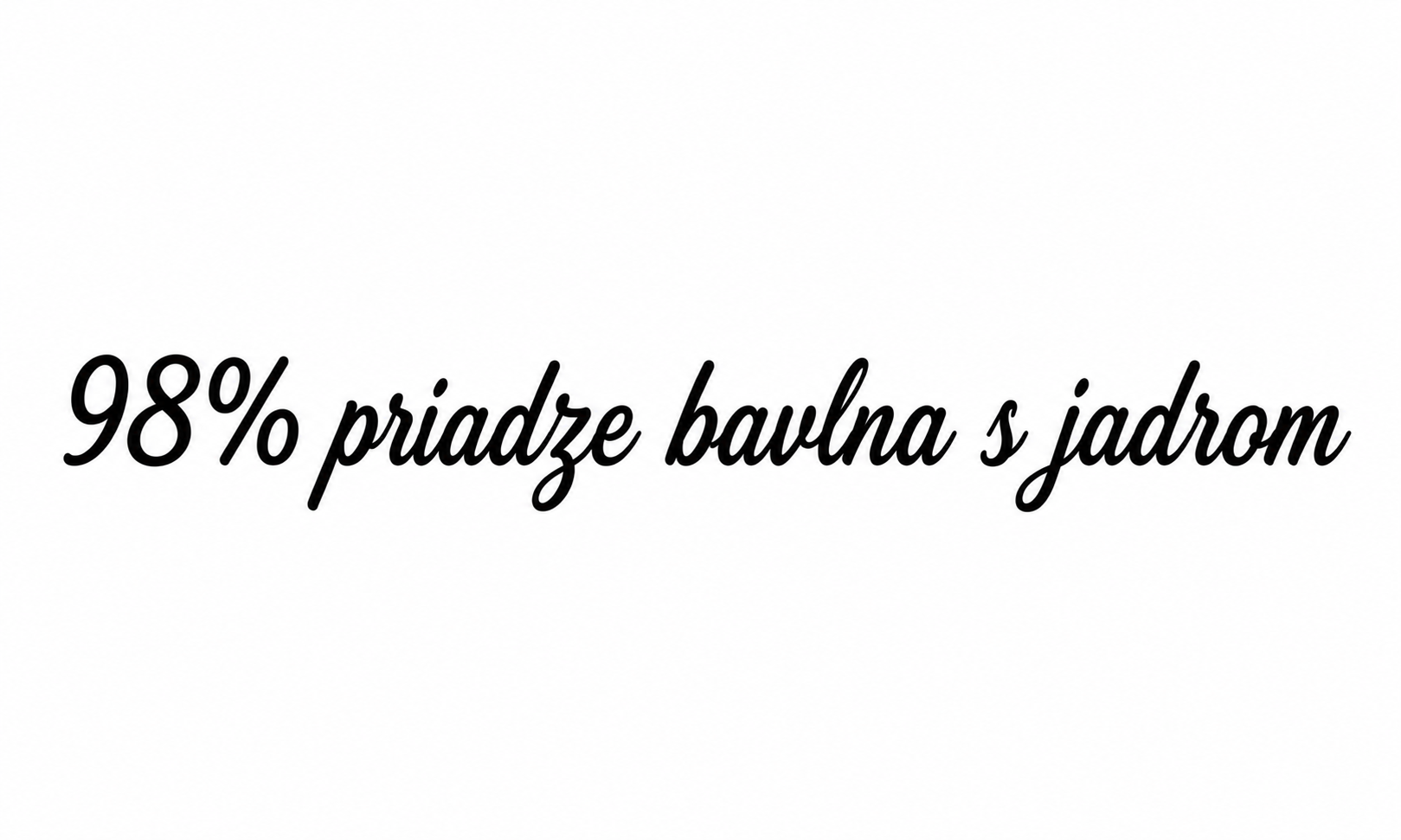98% priadze bavlna s jadrom