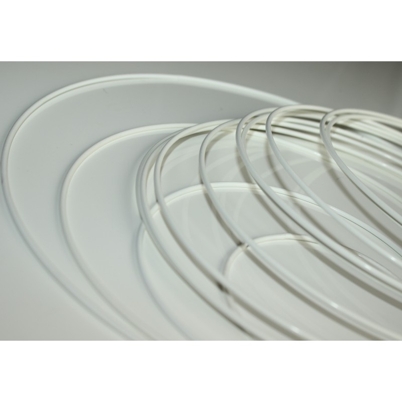 Kovový kruh na lapač snov Ø18 cm - biely