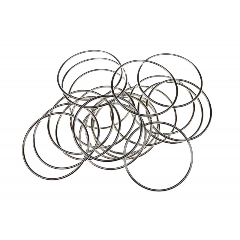 Kovový kruh na lapač snov Ø55 cm - strieborný