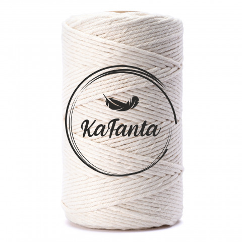 Macrame priadza KaFanta PREMIUM 3mm/100m - natural