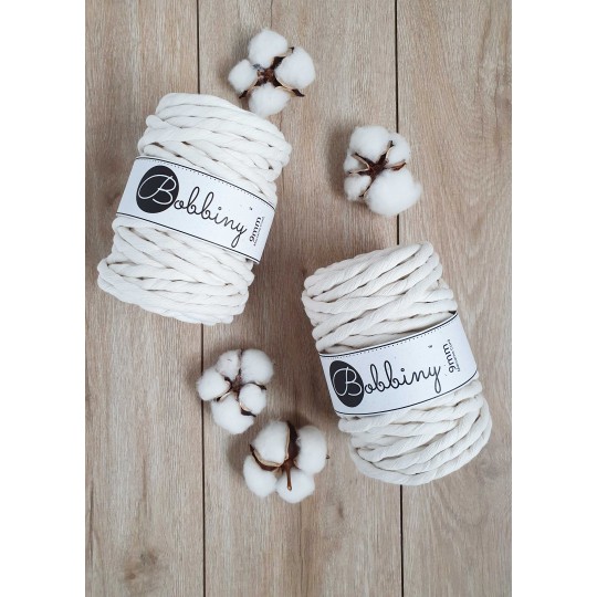 Bobbiny Macrame 9mm - golden natural
