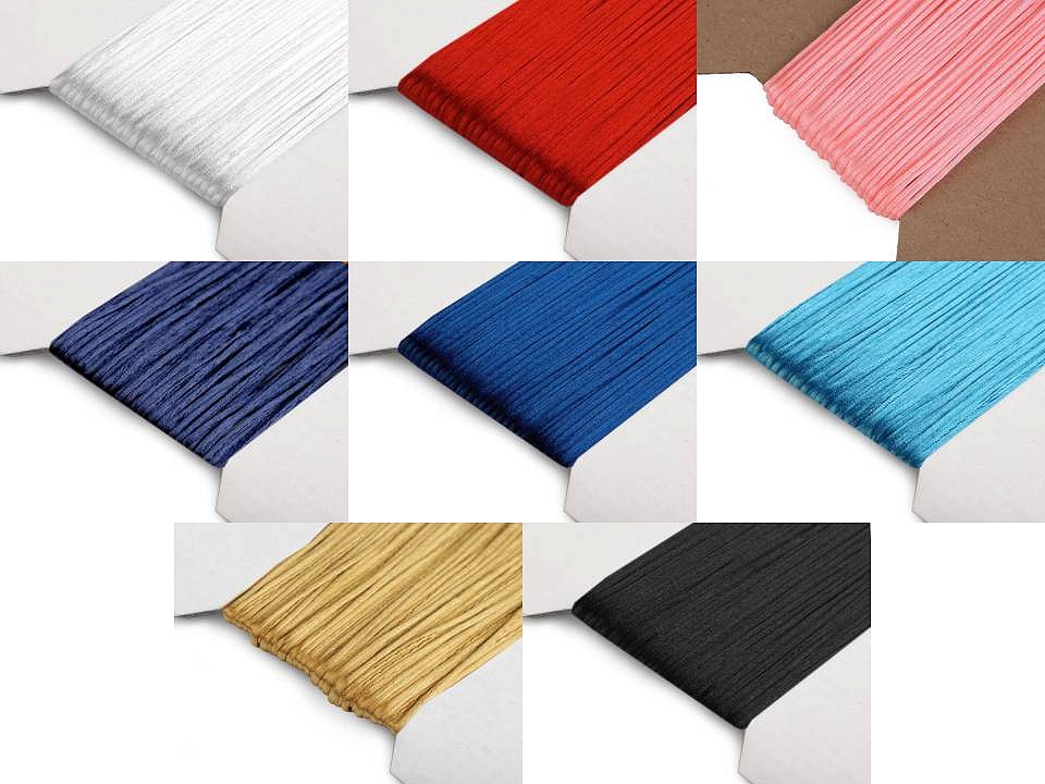 Saténová šnúrka 1mm - červená