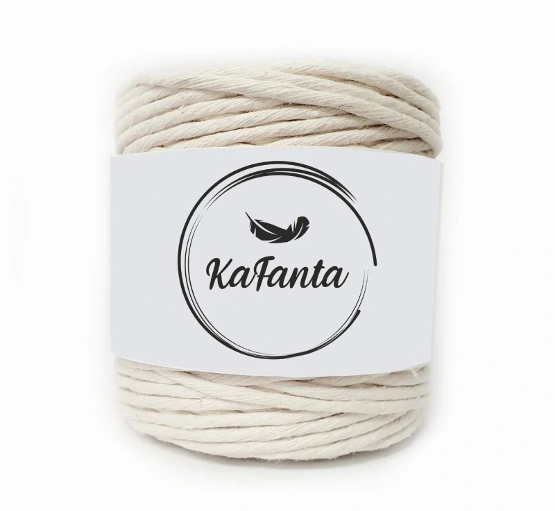 Macrame priadza KaFanta 5mm/100m - natural
