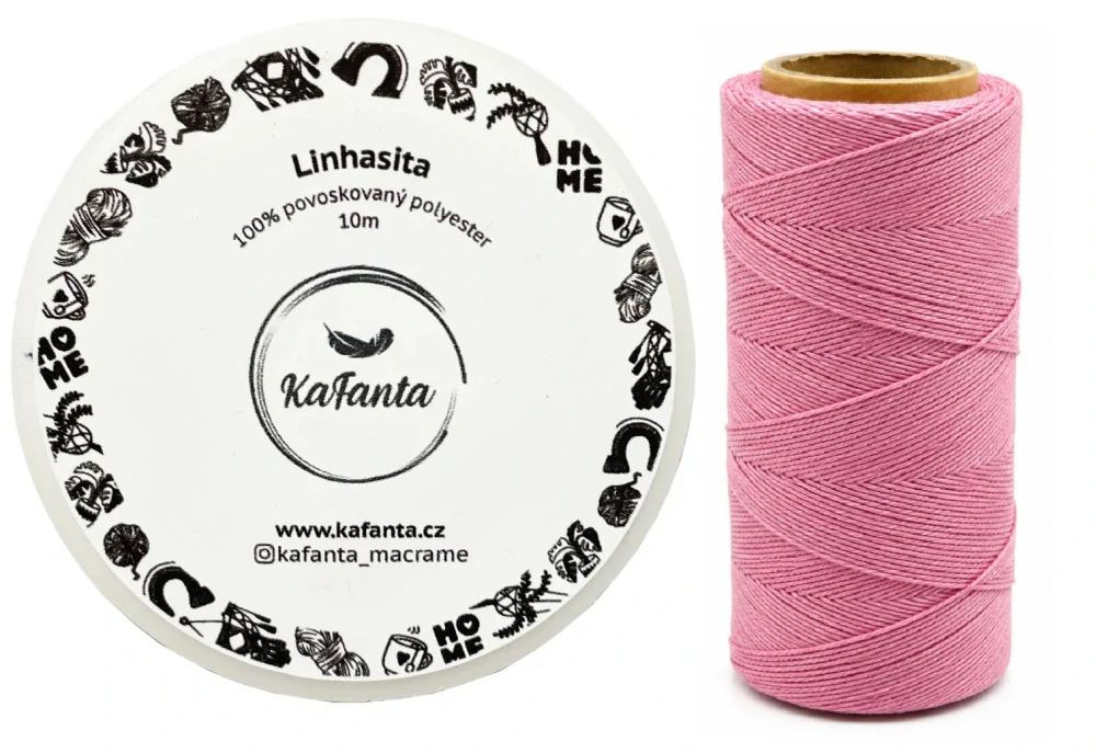 Voskovaná šnúra Linhasita 0,75 mm - farba 962 - 10m