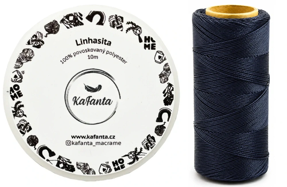 Voskovaná šnúra Linhasita 0,75 mm - farba 73 - 10m