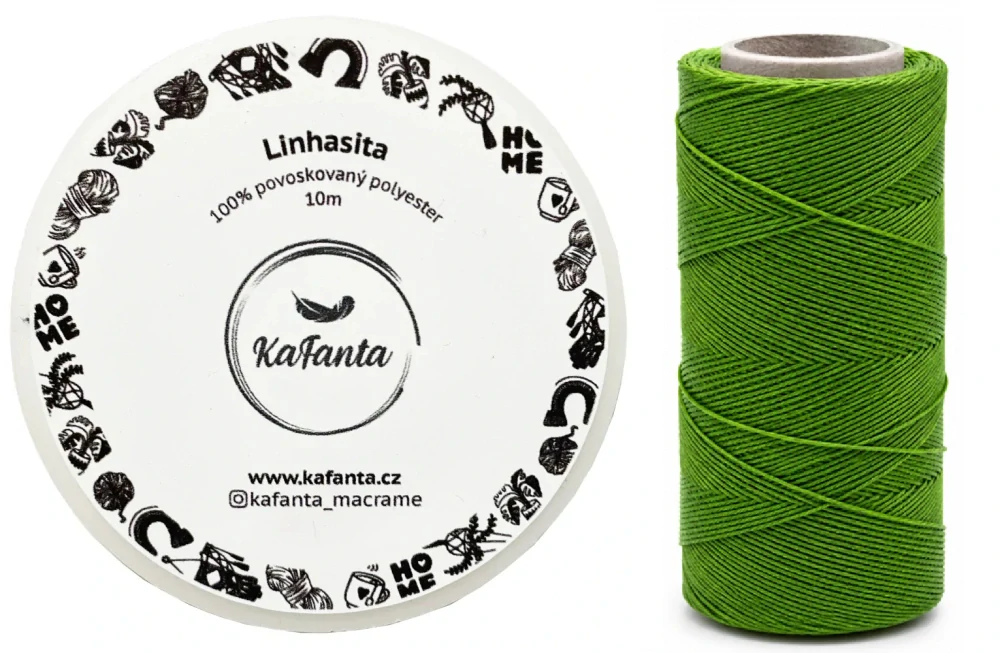 Voskovaná šnúra Linhasita 0,75 mm - farba 352 - 10m