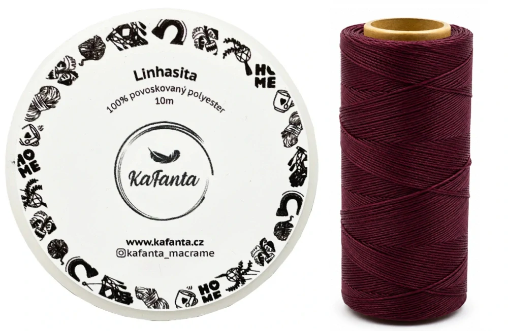 Voskovaná šnúra Linhasita 0,75 mm - farba 632 - 10m