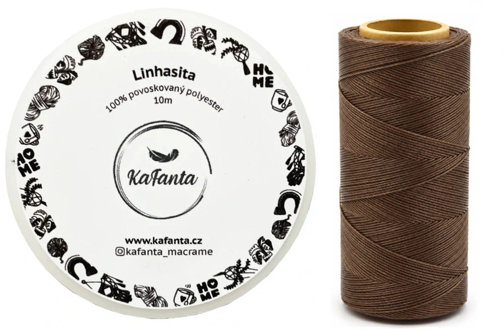 Voskovaná šnúra Linhasita 0,75 mm - farba 26 - 10m