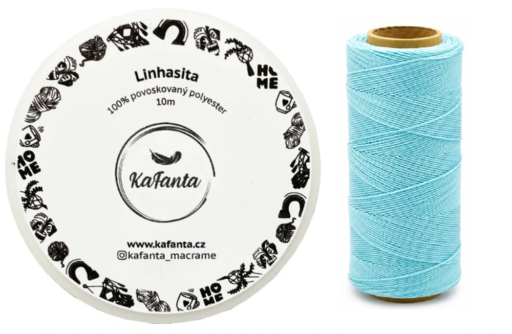 Voskovaná šnúra Linhasita 1 mm - farba 605 - 10m