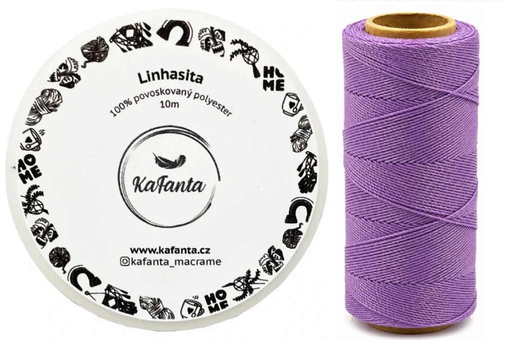 Voskovaná šnúra Linhasita 1 mm - farba 236 - 10m