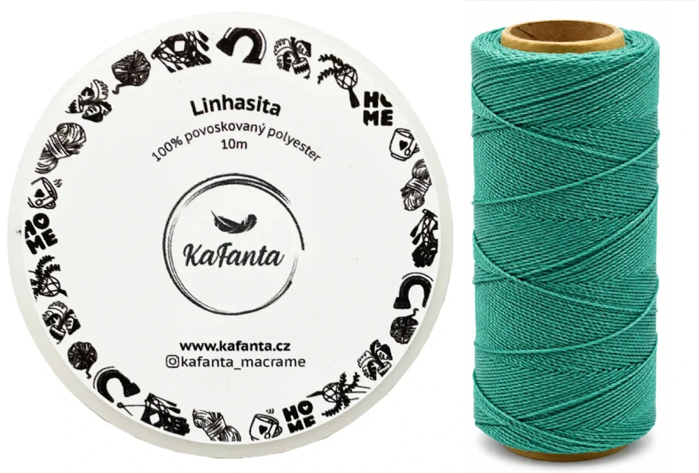Voskovaná šnúra Linhasita 1 mm - farba 224 - 10m