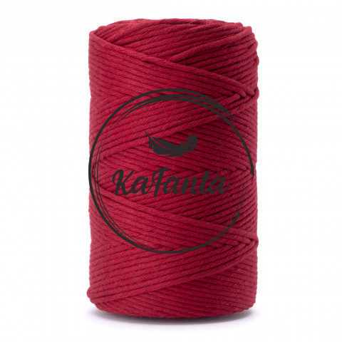 Macrame priadza KaFanta PREMIUM 3mm/100m - red wine