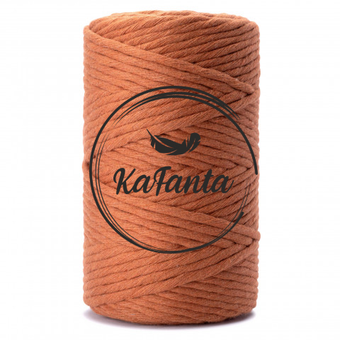 Macrame priadza KaFanta PREMIUM 3mm/100m - cinnamon