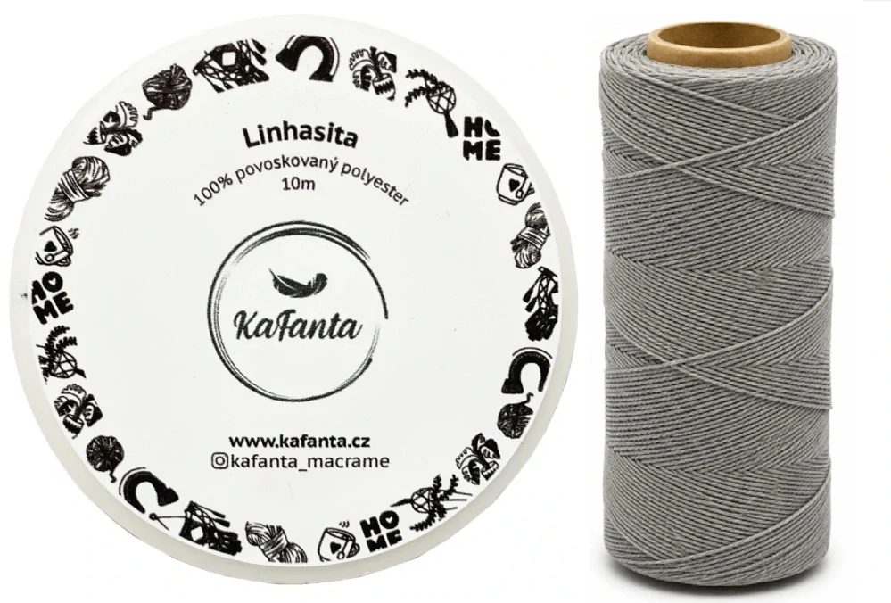 Voskovaná šnúra Linhasita 0,5 mm - farba 208 - 10m