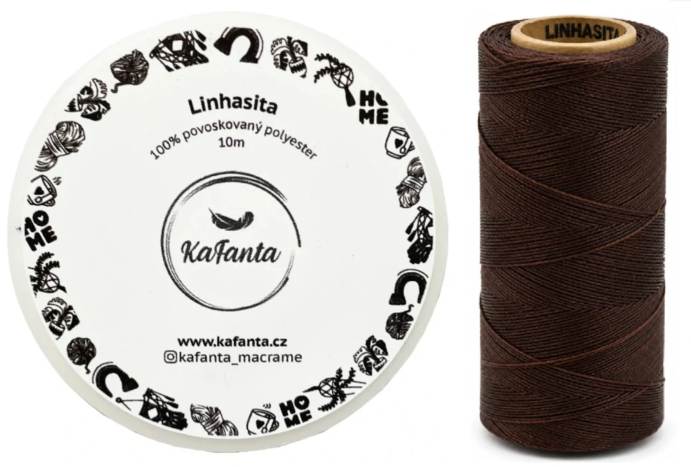 Voskovaná šnúra Linhasita 0,5 mm - farba 516 - 10m