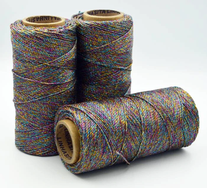 Voskovaná šnúra Linhasita 0,5 mm - farba MULTICOLOR