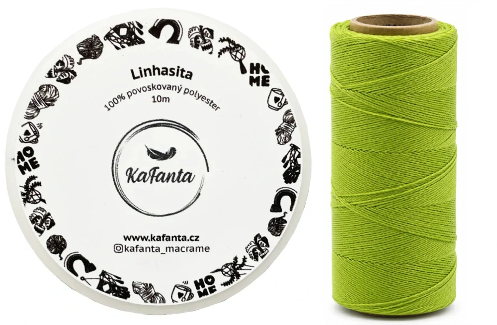 Voskovaná šnúra Linhasita 0,75 mm - farba 1019 - 10m