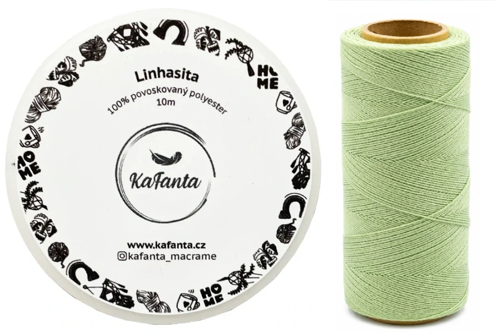 Voskovaná šnúra Linhasita 1 mm - farba 397 - 10m
