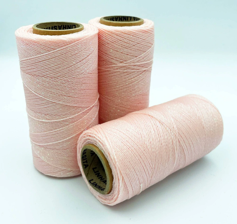 Voskovaná šnúra Linhasita 1 mm - farba Flamingo