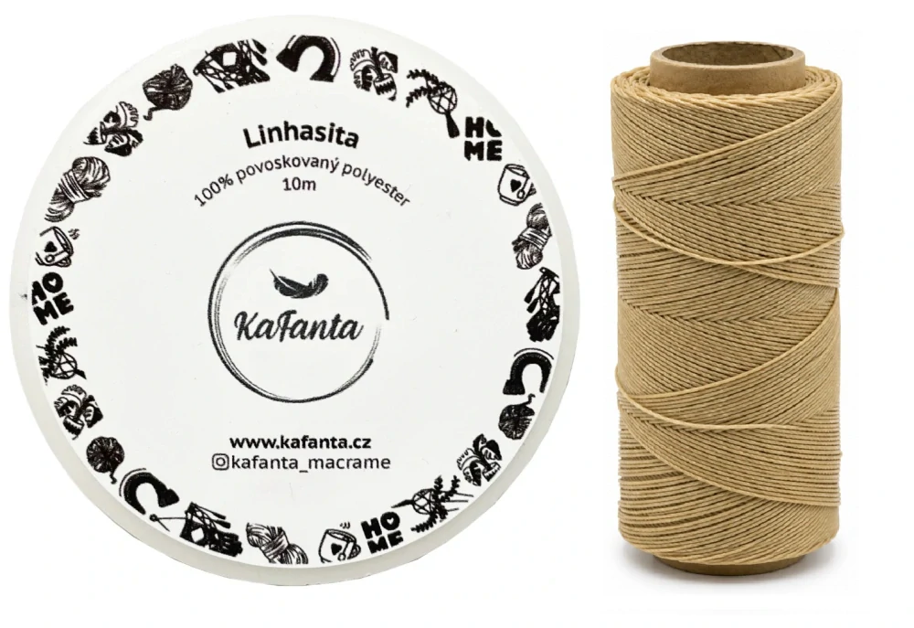 Voskovaná šnúra Linhasita 0,5 mm - farba 483 - 10m
