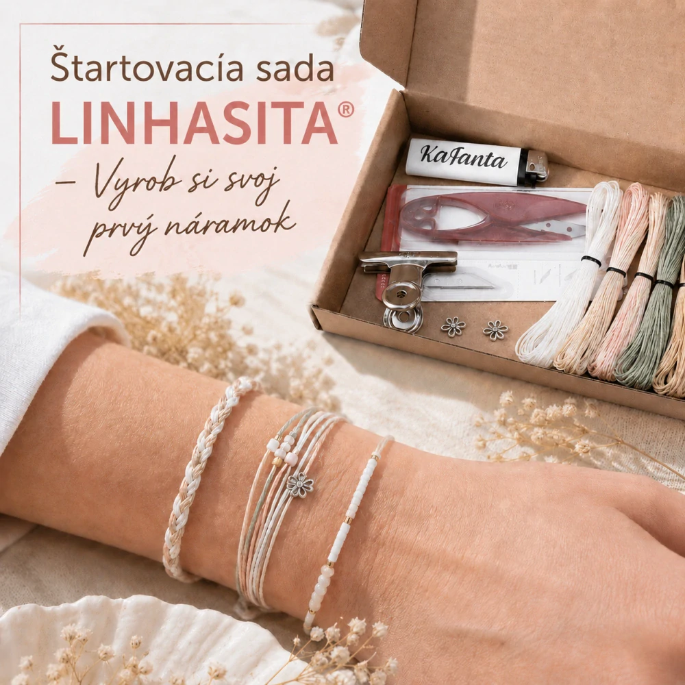 Štartovacia sada LINHASITA® na výrobu náramkov | Všetko, čo potrebuješ na svoje prvé náramky