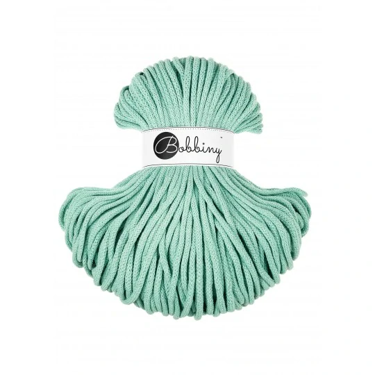 Bobbiny Premium 5 mm Jelly Mint – bavlnená šnúra 100 m na macramé a háčkovanie