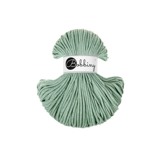 Bobbiny Classic 4 mm Aloe – bavlnená šnúra 100 m na macramé a háčkovanie