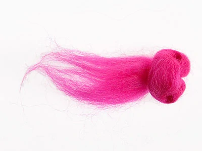Ovčie rúno Merino česané 20 g – neónová ružová