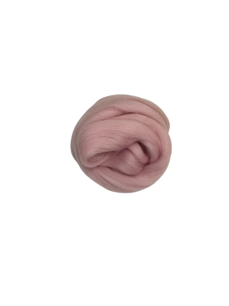 Ovčie rúno Merino česané 20 g – ružová baby
