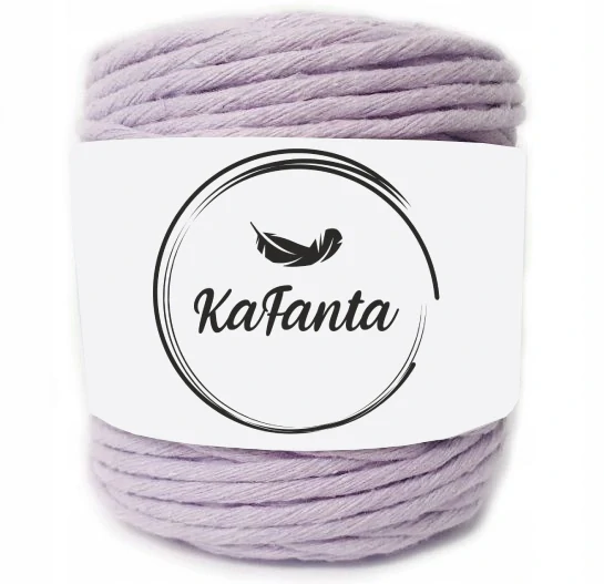 Macrame priadza KaFanta 3mm/200m - svetlo fialová
