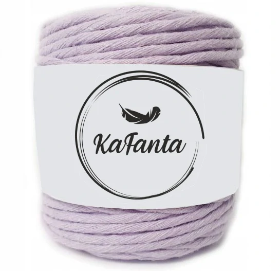 Macrame priadza KaFanta 5mm/100m - svetlo fialová