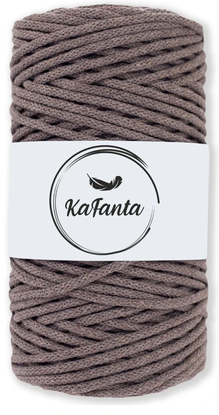 Bavlnená šnúra KaFanta 3 mm - mokka
