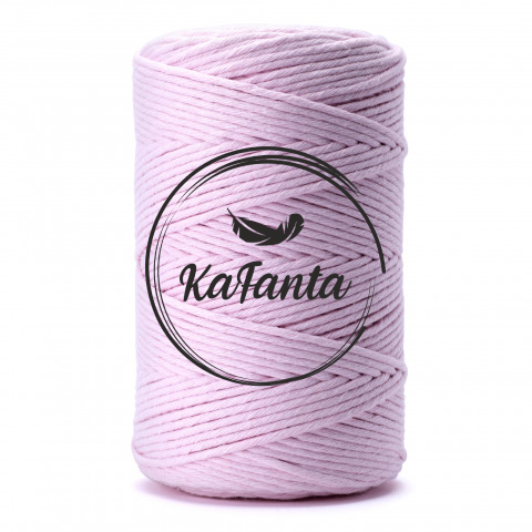Macrame priadza KaFanta PREMIUM 5mm/100m - candy pink