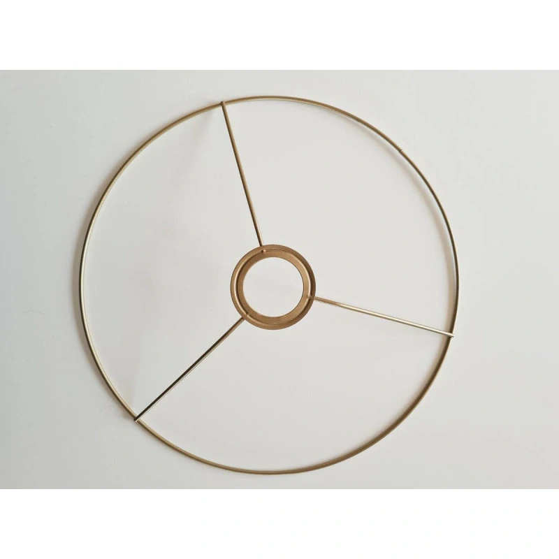 Kovový rám tienidla na macrame lampu Ø30 cm - zlatý