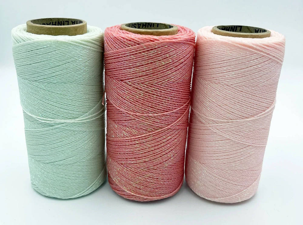 Voskovaná šnúra Linhasita 1 mm - farba Flamingo - 10m