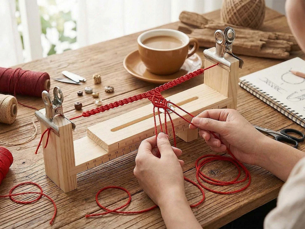 Drevený stav na výrobu náramkov