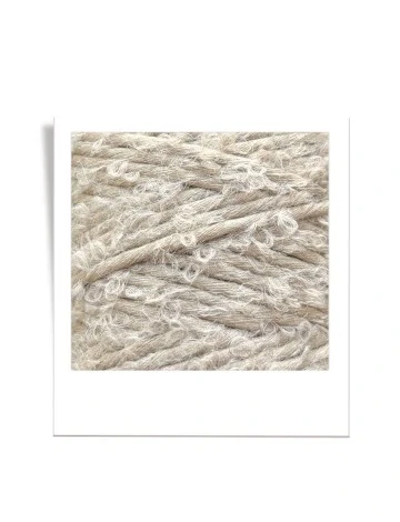 Bobbiny Bouclé 3 mm - šnúra s alpakou 100 m Beige