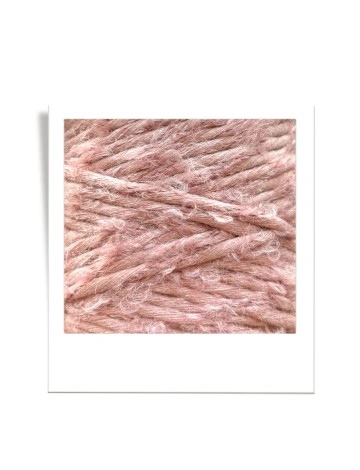 Bobbiny Bouclé 3 mm - šnúra s alpakou 100 m Blush