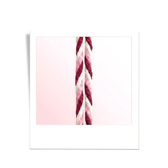 Bobbiny 3PLY Macramé 1,5 mm – Candy Cane, 35 m