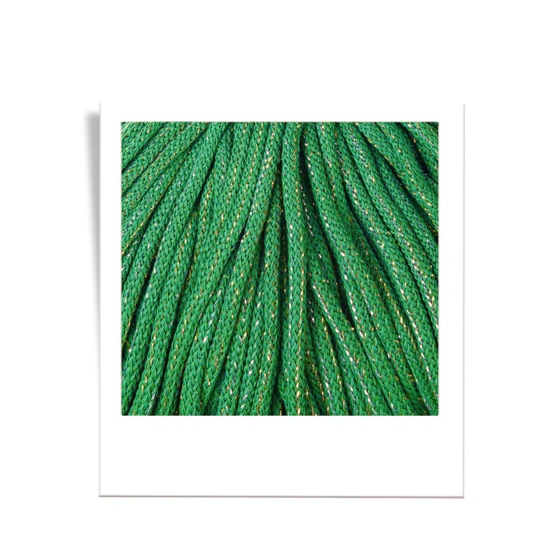 Bobbiny Premium 5 mm – Shiny Jade Green, 100 m