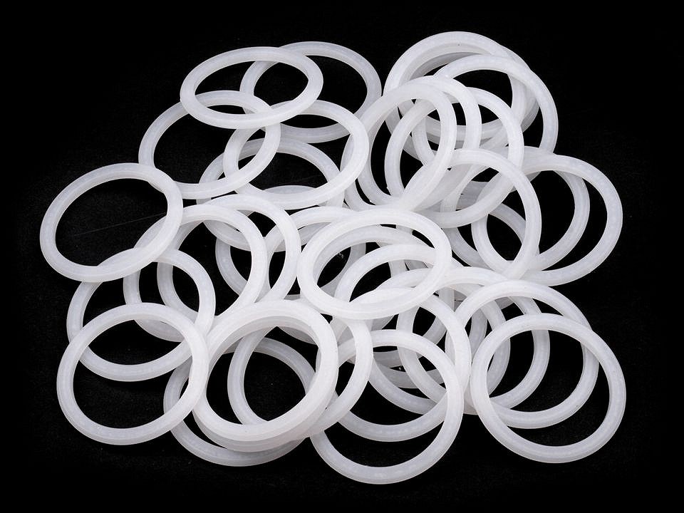 Plastový krúžok priehľadný - Ø42 mm