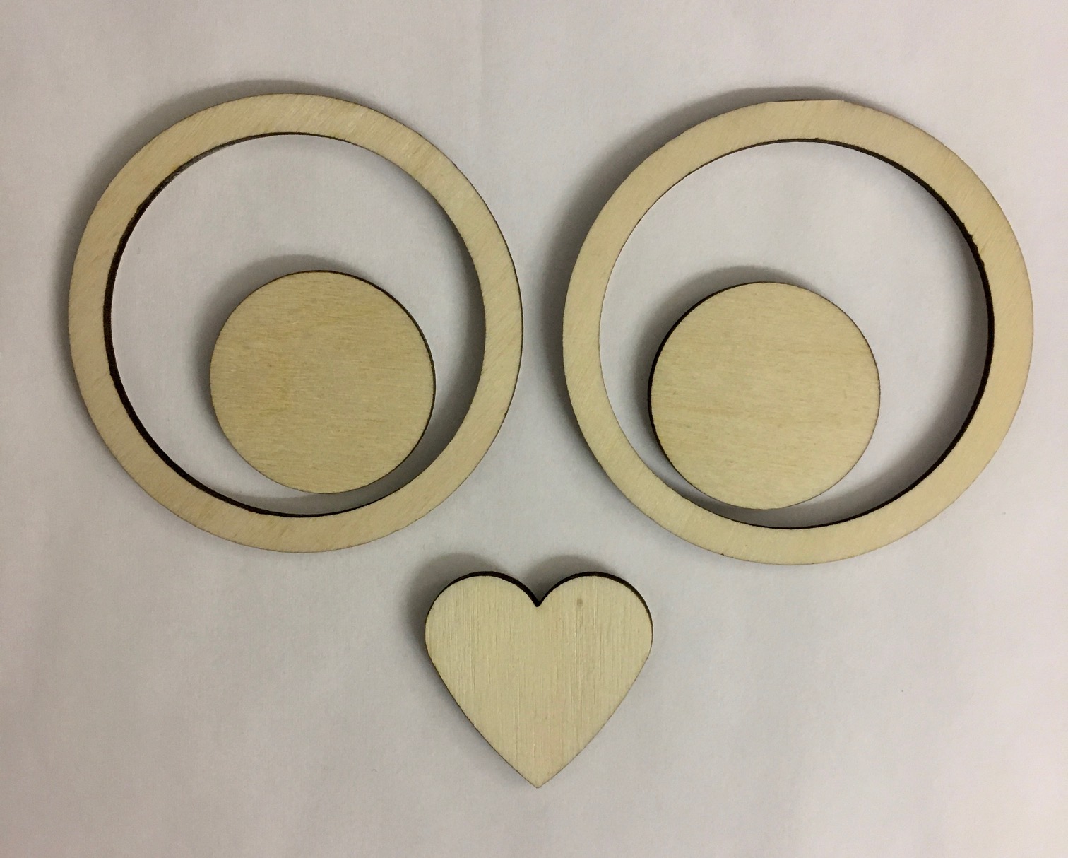 Drevený kruh tenký Ø6 cm