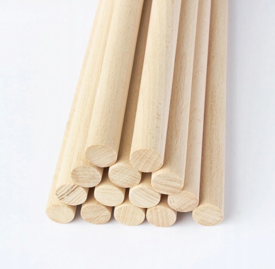 Drevená tyč na MACRAME - Ø25mm/35cm