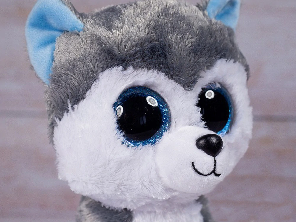 Oči pre macrame sovu 25mm modré glitrové