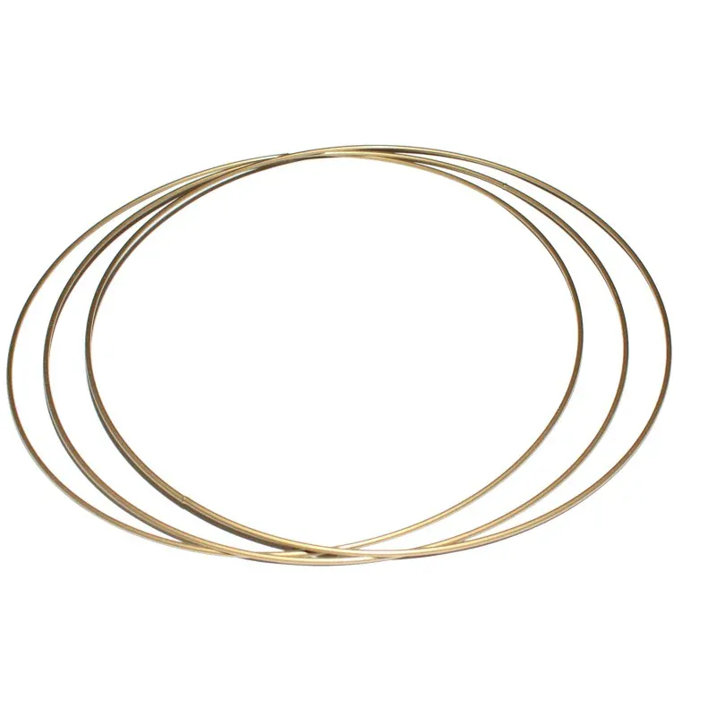 Kovový kruh na lapač snů Ø100 cm - zlatý