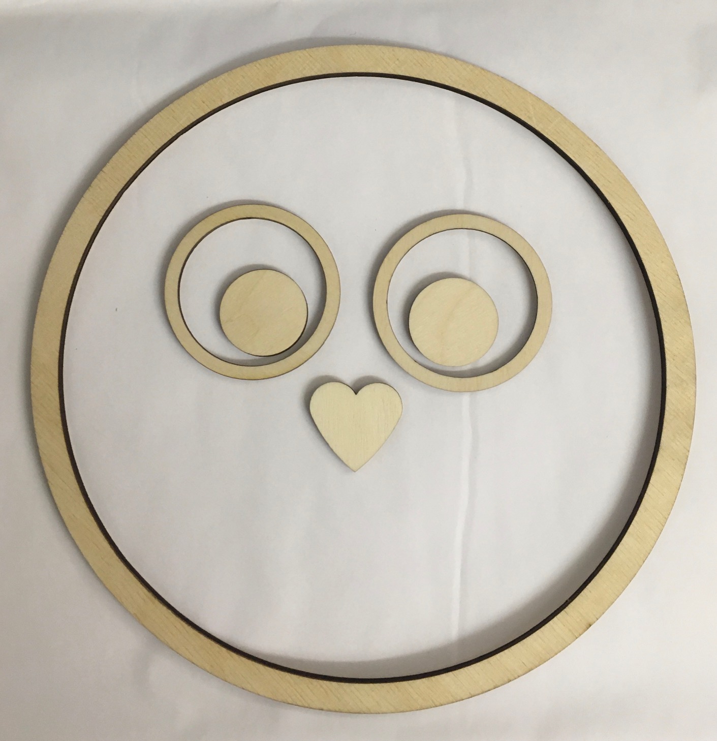 Drevený kruh tenký Ø6 cm