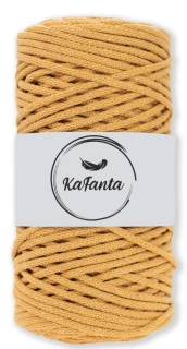 Bavlnená šnúra KaFanta 3 mm - horčicová