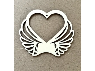 Anjelské krídla Amor - drevený výrez