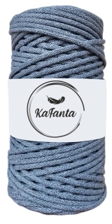 Bavlnená šnúra KaFanta 3 mm - tmavo šedá